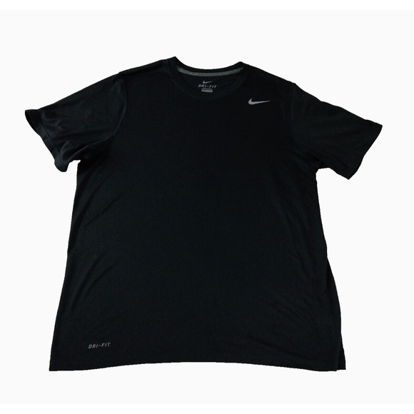 NIKE‎ Men's Logo Dri-FIT Short Sleeve T-Shirt Black Size Large - Picture 1 of 11